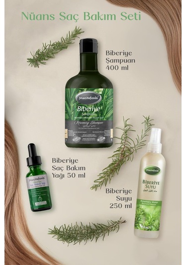 Mecitefendi Biberiye Serumu 50 ML + Biberiye Şampuan 250 ML + Biberiye Suyu 250 ML