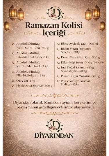 Piyale Ramazan Erzak Kolisi 13'lü
