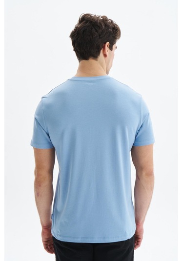 Arma Erkek Regular Fit Yazı Baskılı Süprem Bisiklet Yaka Tişört Y29344472702 Mavi