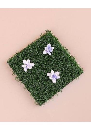 Yapay Çim Gider Süsü Dekoratif Süzgeç Üstü Kapak Koku Önleyici Yeşil