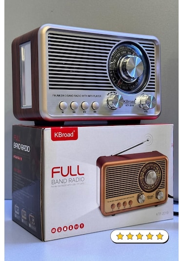 Kboard KTf-2019 Retro Vintage Nostaljik Bluetooth Radyo