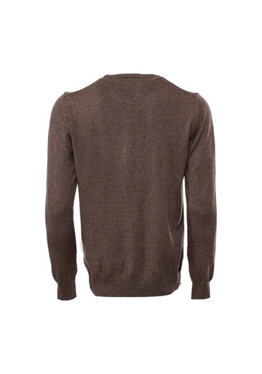 Kahverengi Bisiklet Yaka Triko 001