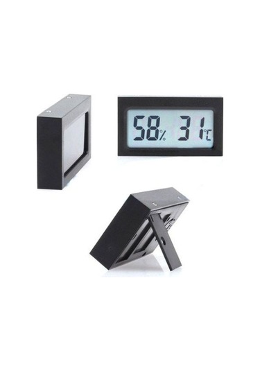 Aek-tech Dijital Nem Ölçer Termometre siyah N11.381