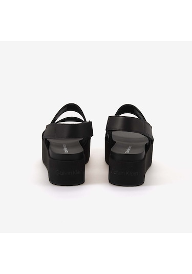 Calvin Klein Kadın Dolgu Topuk Sandalet Yw0yw01788 Siyah