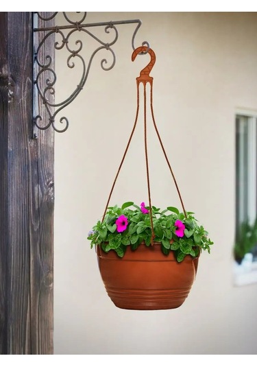 Ho'me Askılı Dış Mekan Çiçek Saksısı Seti 8 Adet, 4,2 Litre 167865906