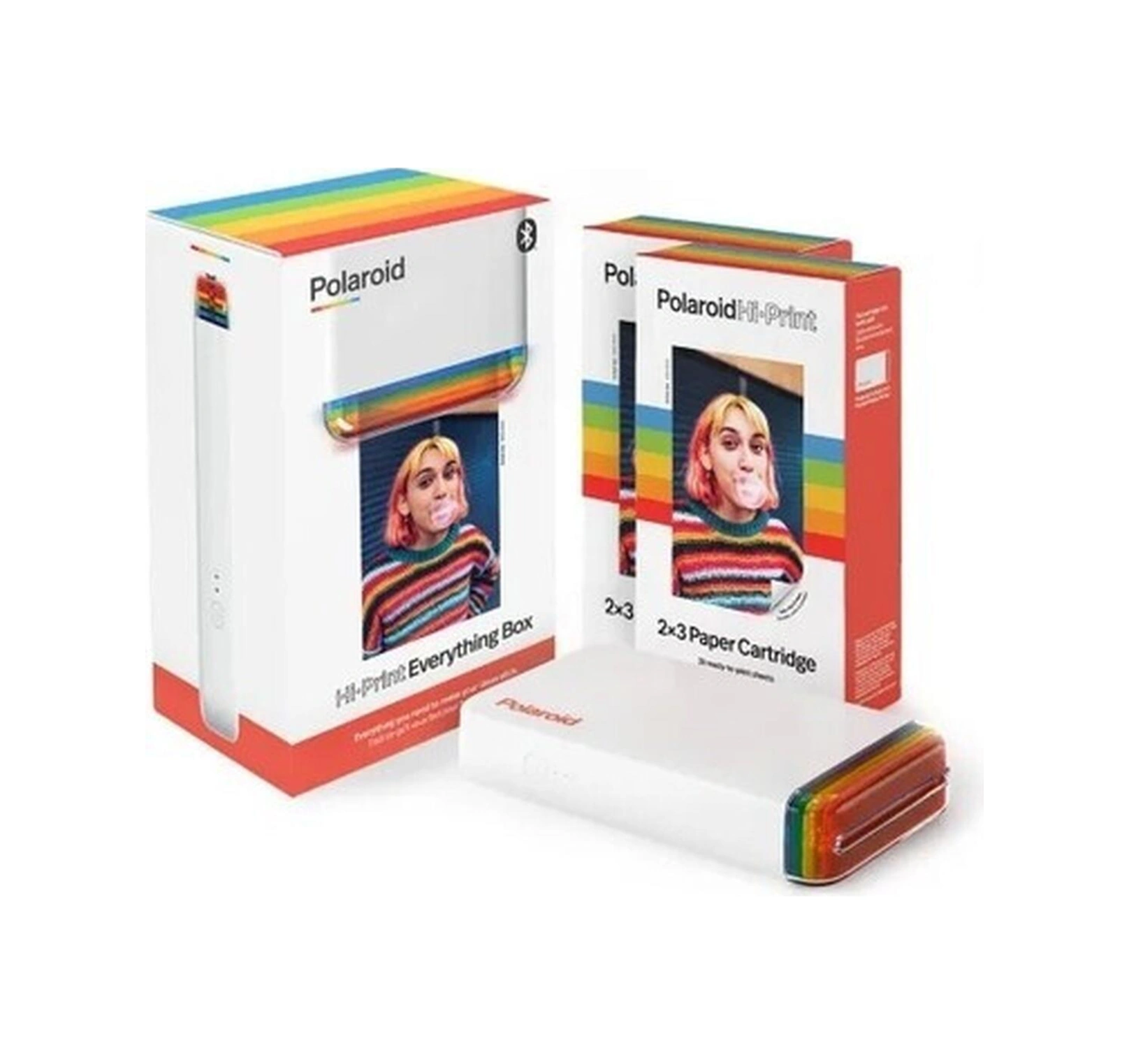 Polaroid Hi-print - Bluetooth Fotoğraf Yazıcısı Ve Kağıt Ikili Paketi Beyaz-63716
