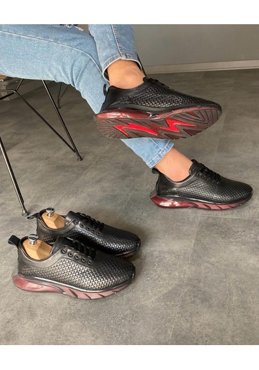 Luiz Paulo %100 Hakiki Deri Ortopedik Erkek Yürüyüş Casual Balon Taban El Yapımı Spor Ayakkabı Siyah Luiz Paulo %100 Hakiki Deri Ortopedik Erkek Yürüyüş Casual Balon Taban El Yapımı Spor Ayakkabı Siyah