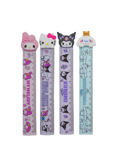 Kuromi&hello Kitty Plastik Cetvel 15 Cm 612328 1 Adet Çok Renkli