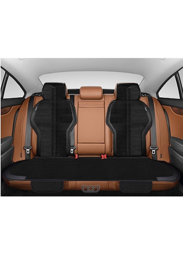 Bod Taytüyü Derili Oto Koltuk Koruyucu Kılıf Gediz Serisi Ön Arka Siyah