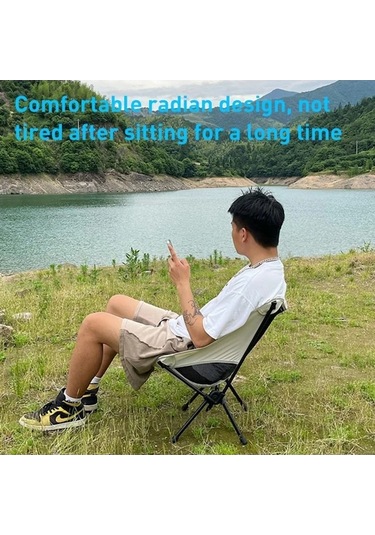Prestigegoods Küçük Açık Kamp Eğlence Plajı Taşınabilir Katlanır Sandalye, Yumuşak, Rahat, 600d Oxford Kumaş, Çelik Konstrüksiyon, Hafif Ve Taşınabilir Beyaz