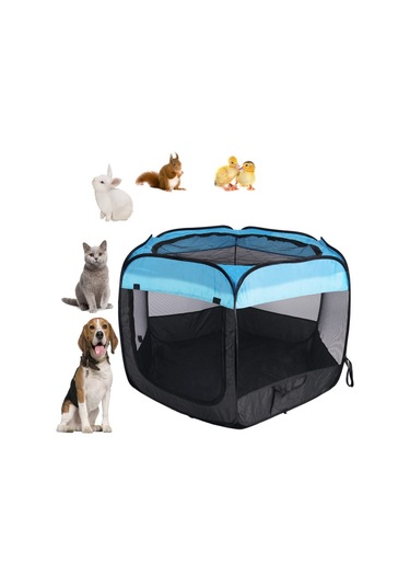 Geeroyoo Taşınabilir Katlanabilir Suya Dayanıklı Çıkarılabilir Evcil Hayvan Oynama Hücresi