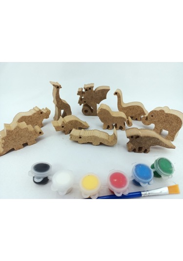 Neşeli Ahşap Okul Öncesi Etkinlik .ahşap Boyama Seti.. Eğitici Ahşap Boyası. Oyuncak Hayvan