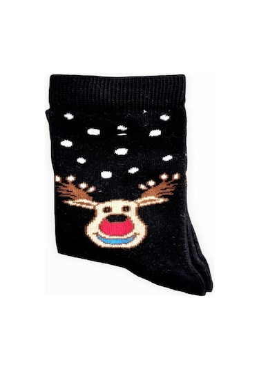 6 ADET YILBAŞI FİGÜRLÜ SOKET ÇORAP