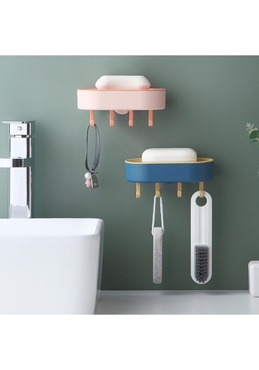 Suntek Sabun Sünger Raf Boşaltma Mutfak Duş Mavisi Çok Renkli