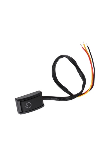 Kosona 12v 200ma Araba Diyarı Anahtar, Yapıştırıcı Tabanlı, Kompakt, Kesintisiz İşlev, Abs Malzeme, Siyah Renk