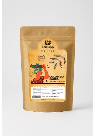Lacupp - Colombia/cauca Kolombiya - Öğütülmüş Filtre Kahve - 100 Gr 100% Arabica Filtre