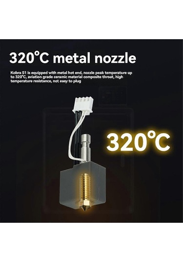 S1c Kombine Ekstruder İçin Pirinç 0,4 Mm Nozul Sıcak Uç Kiti 3d Yazıcı Sıcak Uç Montajlı Ekstruder S1 Kombine İçin