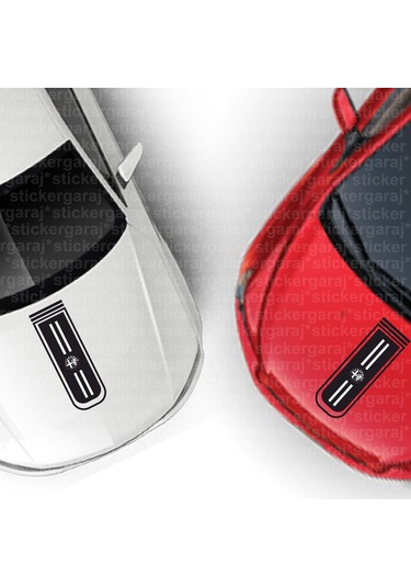 Alfa Romeo 33 Markalı Logolu Kaput Şerit Sticker Lüks Model