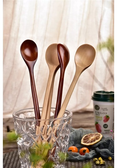 Niandahoome Uzatılmış Saplı Ahşap Bar Mutfağı Kaşığı 175545608