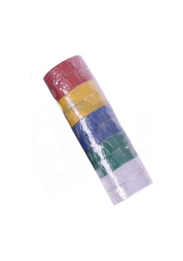 Finish Renkli Elektrik Bandı 10 Lu Renkli