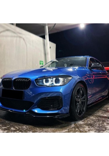 Xindoker Bmw 1 Serisi F20 118i 120i 2015-2019 İçin Abs Karbon Fiber Desenli Ön Far Kaş Gövde Koruyucu Ve Dekoratif Strip Seti