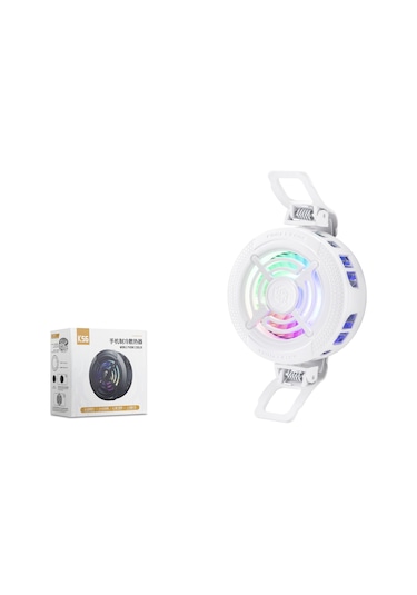 Klipsli Telefon Soğutucu Fan Rgb Beyaz K56