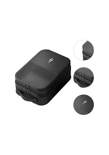 Pazly Suntek Seyahat Ayakkabı Çantası - El, Erkek & Kadın, Siyah Siyah