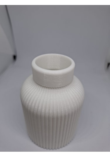 Dekoratif Mini Bohem Vazo- 5 Cm Beyaz