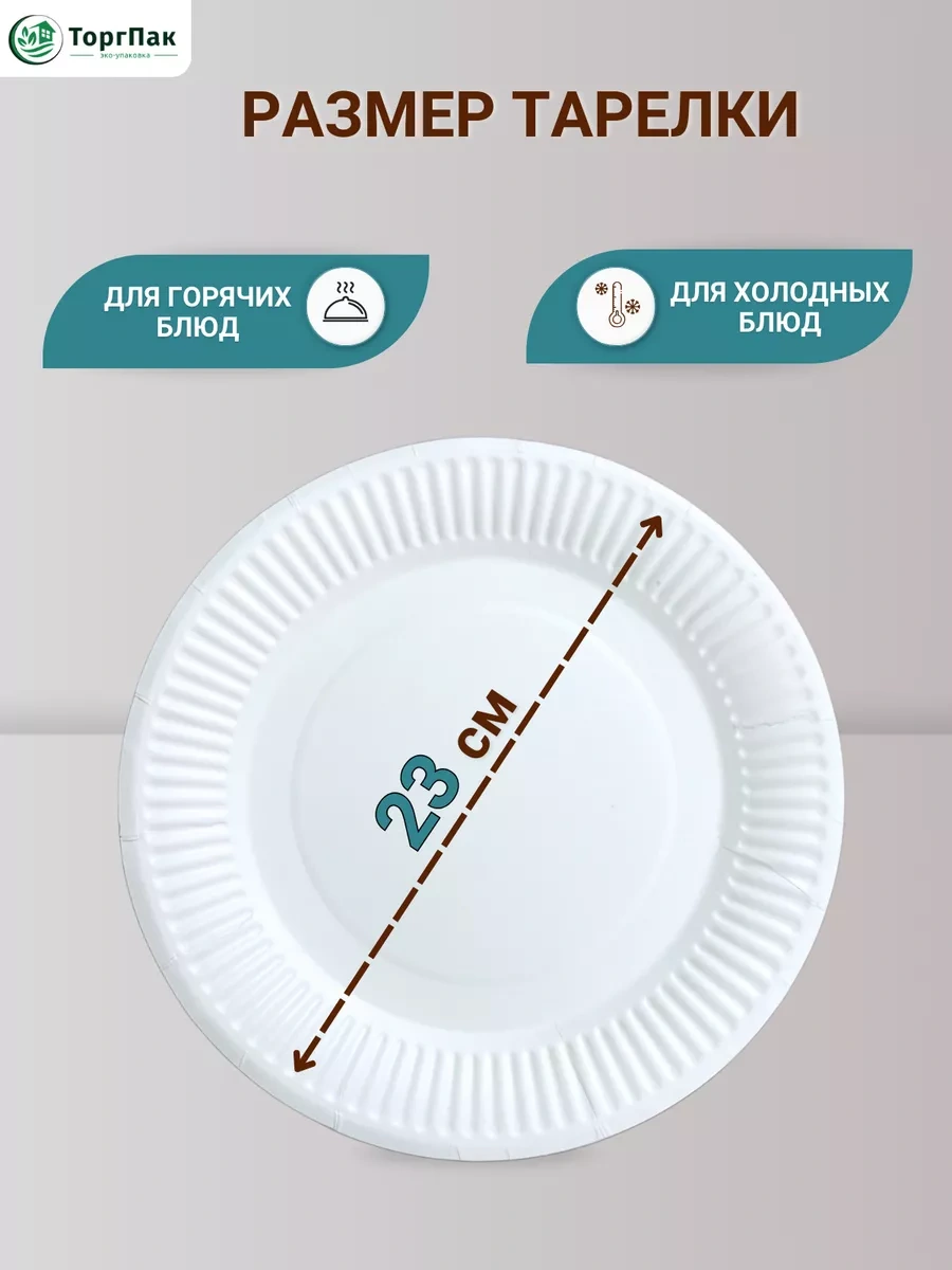 Euecopack Tek Kullanımlık Tabaklar 23 Cm 50 Adet. 223586311 50