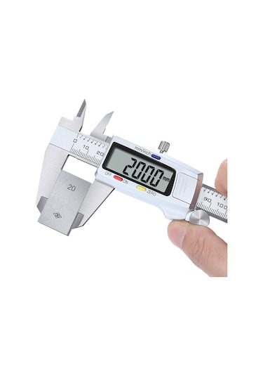 Jeemson Stainless Steel Dijital İç-iç Dönümölçer 0-150mm, 0.01mm Çözünürlük, 0.04mm Doğruluk, Pil Dahil