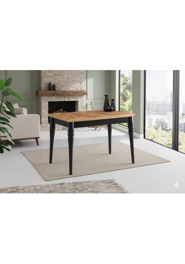 Saliva Masa, Atlantik Çam, Siyah, 110x70 Diğer