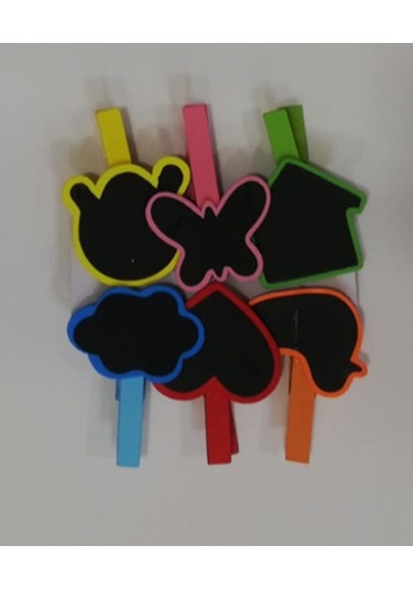 Desenli Notlu Mandal 6 Lı Set-10 Paket Ahşap