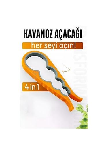 Modacar Kavanoz Şişe Açacağı 4 Tip Açacak 4 İn 1