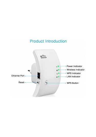 Geeksen Repeater Siyah Kablosuz Wi-fi Tekrarlayıcınorthıx