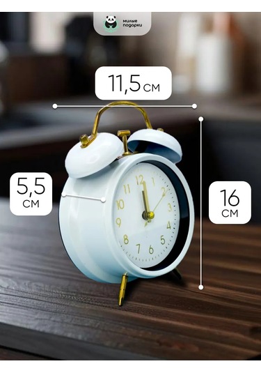 Milye Podarki Masaüstü Çalar Saat Pil İle Çalışır, Ev Dekorasyonu İçin. 141088475 Beyaz
