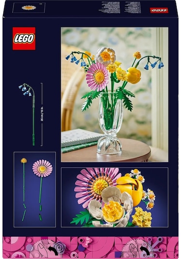 LEGO® Botanicals Küçük Sarı Buket 10347 - 9 Yaş ve Üzeri için Yaratıcı Dekoratif Çiçek Buketi Yapım Seti (373 Parça)