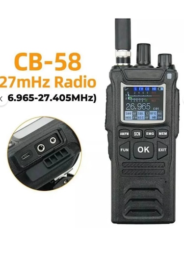 Tkstar Kalitesi İle Cb58 Cb 58 Cb-58 4w 4000mah El Telsizi Tkstar 27mhz 26.965-27.405mhz 40 Kanal