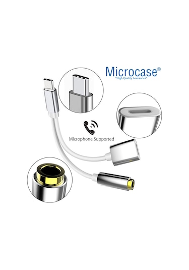 Microcase Type-C 2In1 Şarj Kulaklık Dönüştürücü Al2361