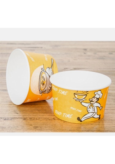 Karton Çorba Kasesi 500 Adet Kapaksız 16 Oz