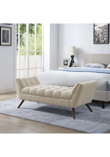 Anka Puf Bench Bank KREM