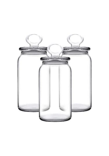 Paşabahçe 96762 Kitchen Slim Baharatlık Kavanoz 860CC - 3 Adet Şeffaf