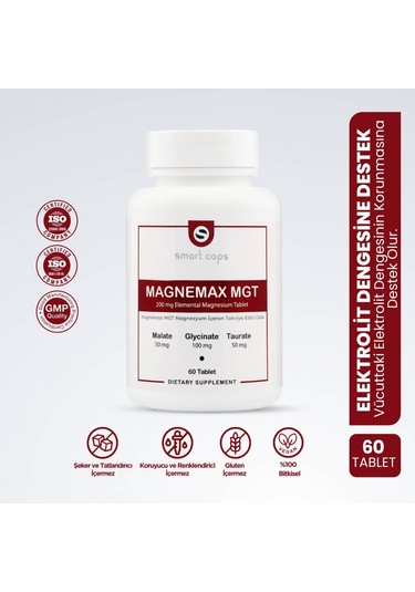 Smart Caps Magnemax Mgt Magnezyum Kompleks 60 Tablet
