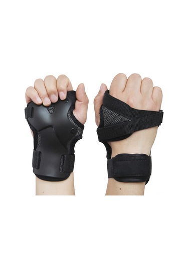 Geeksen Çocuk & Yetişkin Kayak, Kayboard, Paten Koruyucu Eldivenleri - Sert Plastik Korumalı, Soluklu Spandex, Boyutu M, Siyah Diğer