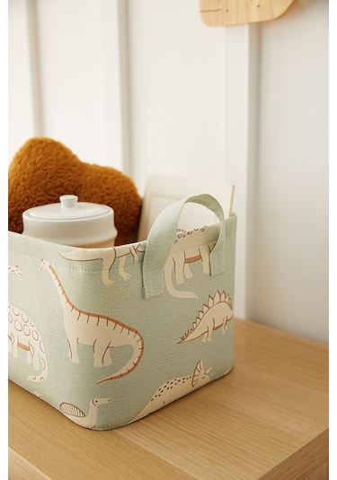 Ocean Home Textile Çocuk Odası Dinozor Sepet 30 x 21 x 18 cm