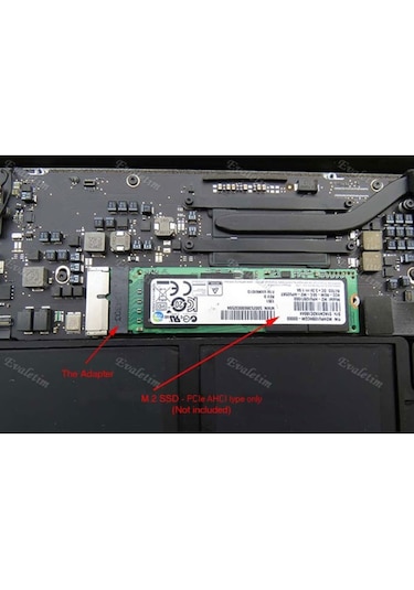 M.2 Nvme Pcı-E Ahcı Ssd To 4364A 12+16 Pin Macbook Uyumlu Ai