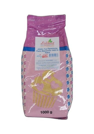 Lokman Avm Jelatin Toz Öğütülmüş Pasta Malzemesi 1 KG