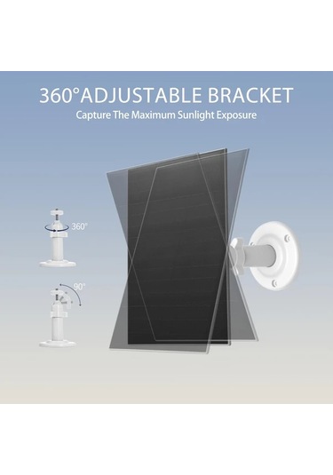 Xuweiwei Güneş Enerjili 8w Güvenlik Kamerası Şarj Cihazı Usb Uyumlu Ayarlanabilir Montaj Şarj Edilebilir Pil 4w 8w Çıkış Telefon Şarj Etmez