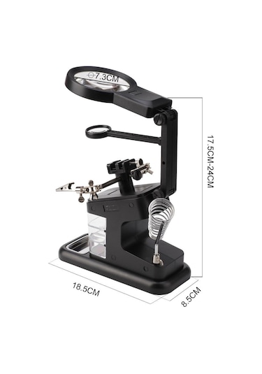 Dailytech 3X 4.5X 25X Büyüteç Yardımcı El Lehimleme Havya Standı