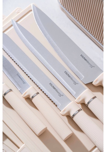 Cooper 10 Parça Standlı Kesme Tahtası Ve Bıçak Seti Diğer