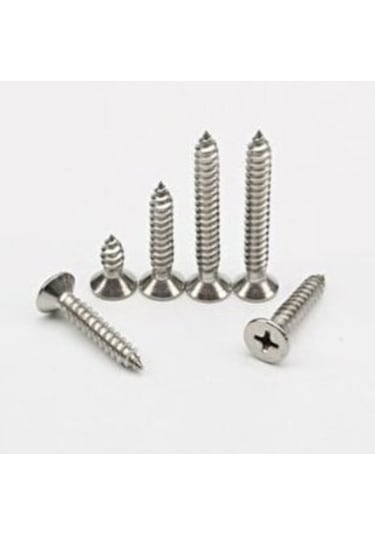 Akdeniz Sunta Vidası 4X60 Sunta Vidası-6 CM Vida- Sunta Vidasi 4X60-6 CM-100 Adet